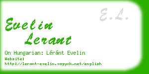 evelin lerant business card